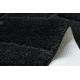 Set da bagno due pezzi tappeto SUPREME LINES, antiscivolo, morbido - nero