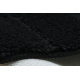 Tweedelige badkamerset tapijt SUPREME LINES, lijnen, antislip, zacht - zwart