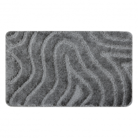 Bathroom rug SUPREME WAVES, non-slip, soft - grey