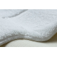 Komplet łazienkowy 2-cz. dywan SUPREME LINES linie, antypoślizgowy, miękki - biały