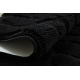 Juego de baño de dos piezas alfombra SUPREME STONES, piedras, antideslizante, suave - negro