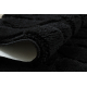 Set da bagno due pezzi tappeto SUPREME STONES, antiscivolo, morbido - nero