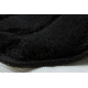 Set da bagno due pezzi tappeto SUPREME STONES, antiscivolo, morbido - nero