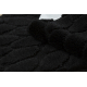 Set da bagno due pezzi tappeto SUPREME STONES, antiscivolo, morbido - nero