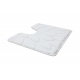 Set da bagno due pezzi tappeto SUPREME STONES, antiscivolo, morbido - nero