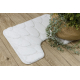 Set da bagno due pezzi tappeto SUPREME STONES, antiscivolo, morbido - nero