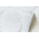 Komplet łazienkowy 2-cz. dywan SUPREME STONES kamienie, antypoślizgowy, miękki - biały