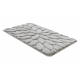 Dvojdielny kúpeľňový set koberec SUPREME STONES, kamene, protišmykový, mäkký - šedá