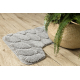  Juego de baño de dos piezas alfombra SUPREME STONES, piedras, antideslizante, suave - gris