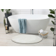 Fürdőszoba szőnyeg SANTA kör egyszerű, csúszásmentes, puha - fehér
