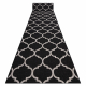 Runner SIZAL FLOORLUX design 20608 Moroccan trellis black / silver 80 cm