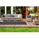 Runner SIZAL FLOORLUX design 20608 Moroccan trellis black / silver 80 cm