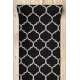 Runner SIZAL FLOORLUX design 20608 Moroccan trellis black / silver 80 cm