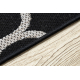 Läufer SIZAL FLOORLUX Modell 20608 Marokkanisches Spalier, Trellis schwarz / silber 80 cm