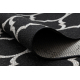 Runner SIZAL FLOORLUX design 20608 Moroccan trellis black / silver 80 cm