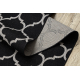 Runner SIZAL FLOORLUX design 20608 Moroccan trellis black / silver 80 cm