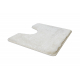 Kétrészes fürdőszoba készlet szőnyeg SANTA, egyszerű, csúszásmentes, puha - fehér
