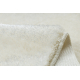 Dvojdielny kúpeľňový set koberec SANTA hladký, protišmykový, mäkký - biela