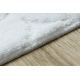 Fürdőszoba szőnyeg SUPREME STONES, kövek, csúszásmentes, puha - fehér