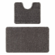 Dvojdielny kúpeľňový set koberec SANTA hladký, protišmykový, mäkký - šedá