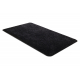 Tweedelige badkamerset tapijt SANTA, vlak, antislip, zacht - zwart