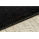 Dvojdielny kúpeľňový set koberec SANTA hladký, protišmykový, mäkký - čierny