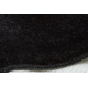 Komplet łazienkowy 2-cz. dywan SANTA jednolity, antypoślizgowy, miękki - czarny