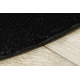 Kúpelňový koberec SANTA kruh hladký, protišmykový, mäkký - čierny