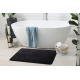 Fürdőszoba szőnyeg SANTA, egyszerű, csúszásmentes, puha - fekete