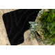 Set da bagno due pezzi tappeto SUPREME WAVES, antiscivolo, morbido - nero