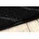 Set da bagno due pezzi tappeto SUPREME WAVES, antiscivolo, morbido - nero