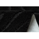 Set da bagno due pezzi tappeto SUPREME WAVES, antiscivolo, morbido - nero