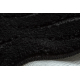 Set da bagno due pezzi tappeto SUPREME WAVES, antiscivolo, morbido - nero