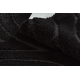 Set da bagno due pezzi tappeto SUPREME WAVES, antiscivolo, morbido - nero