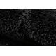 Set da bagno due pezzi tappeto SUPREME WAVES, antiscivolo, morbido - nero
