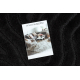 Set da bagno due pezzi tappeto SUPREME WAVES, antiscivolo, morbido - nero