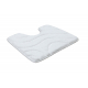 Set da bagno due pezzi tappeto SUPREME WAVES, antiscivolo, morbido - bianco