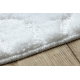 Set da bagno due pezzi tappeto SUPREME WAVES, antiscivolo, morbido - bianco