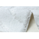 Set da bagno due pezzi tappeto SUPREME WAVES, antiscivolo, morbido - bianco