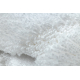 Set da bagno due pezzi tappeto SUPREME WAVES, antiscivolo, morbido - bianco