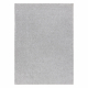 Tapijt BUENOS 7005 shaggy effen, enkele kleur zilverkleuring