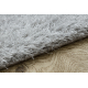 Carpet BUENOS 7005 shaggy plain, single color silver
