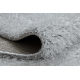 Teppich BUENOS 7005 shaggy schlicht, einfarbig silber