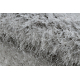 Teppich BUENOS 7005 shaggy schlicht, einfarbig silber