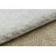 Teppe BUENOS 7001 shaggy vanlig, ensfarget hvit