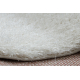 Teppich BUENOS 7001 shaggy schlicht, einfarbig weiß