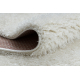 Vaip BUENOS 7001 shaggy tavaline, ühevärviline valge