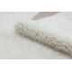 Carpet BUENOS 7001 shaggy plain, single color white