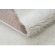 Tæppe BUENOS 7001 shaggy almindelig, ensfarvet hvid