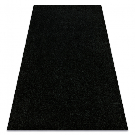 Carpet BUENOS 6649 shaggy plain, single color black